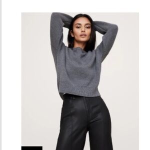 Banana Republic Charcoal Crew Neck Sweater